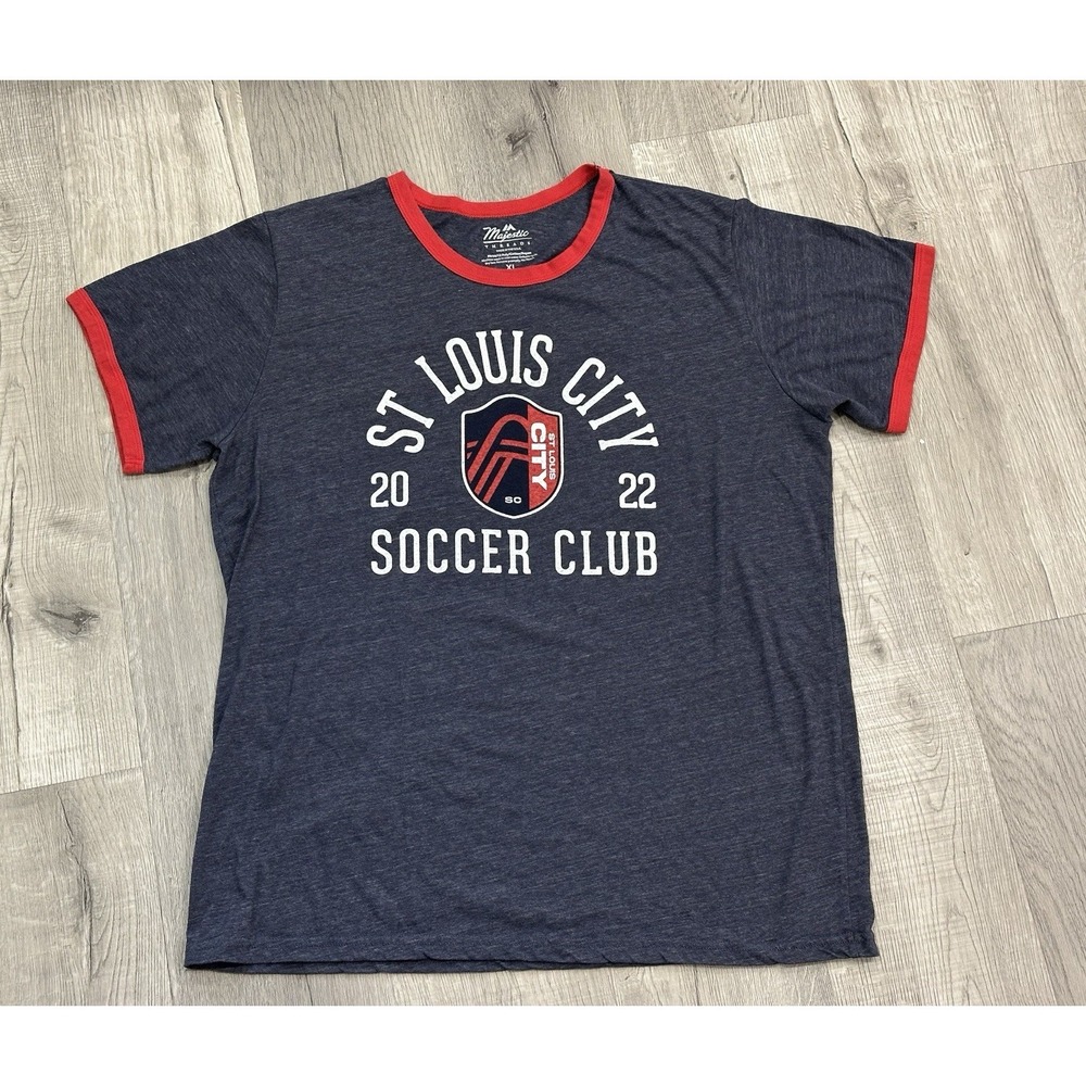 Men's Majestic Threads St Louis City SC 2022 Soccer Shirt - Pandemic Delay XL